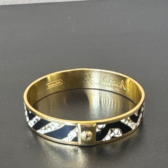COACH Gold Bangle Bracelet - Picture 1 of 2